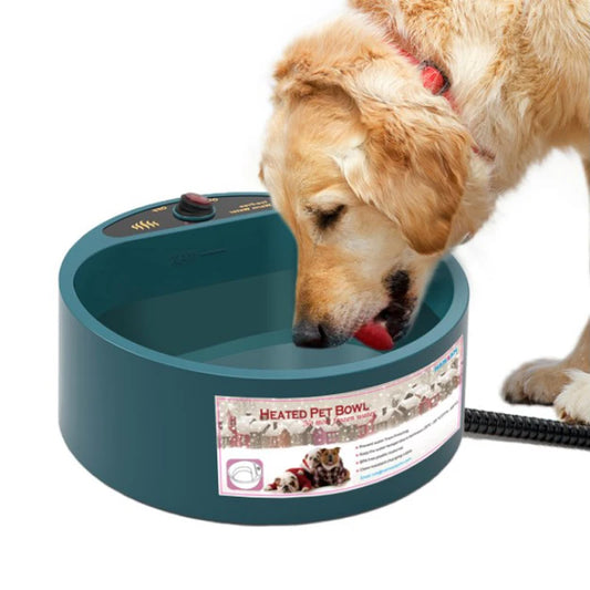 2.2L Dog Bowl Electric Heating Feeding Feeder Water Bowl Pet Cats Puppy Winter Heated Dog Feeder Food Container Feeding Bowls