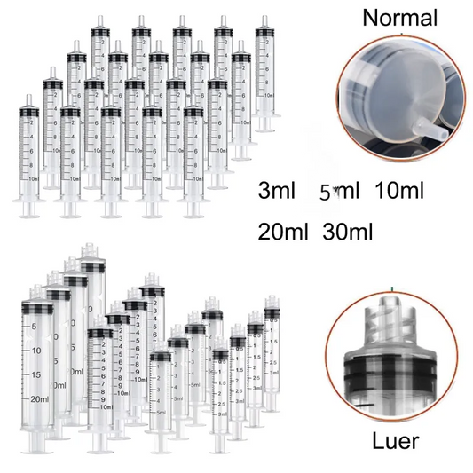 1/5/10pcs Plastic Luer Lock Syringes Hydroponic Measure Perfume Rinse Disposable Sampler Injector For Feed Small Cat Dog Tree